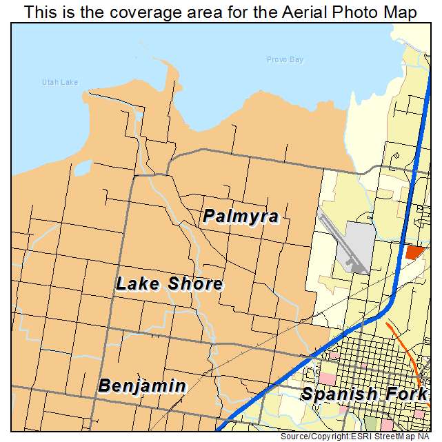 Palmyra, UT location map 