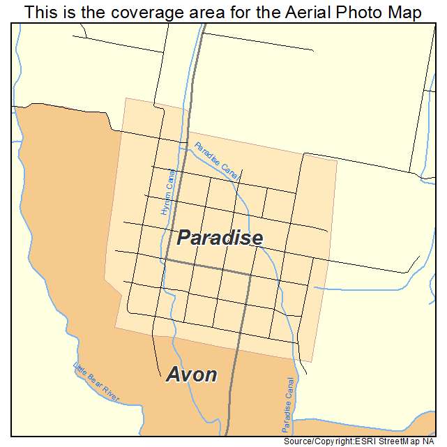 Paradise, UT location map 