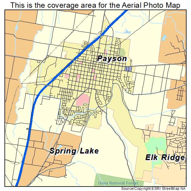 Payson, UT location map 
