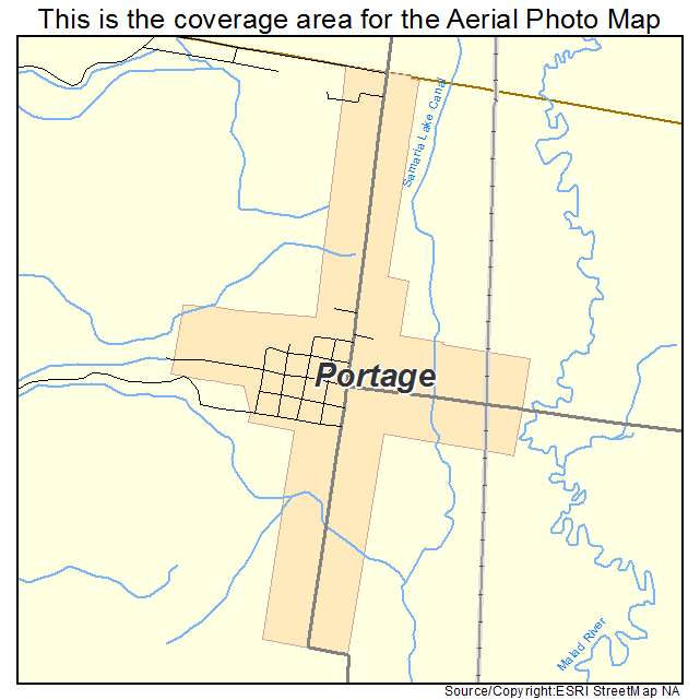 Portage, UT location map 