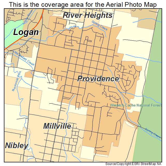 Providence, UT location map 