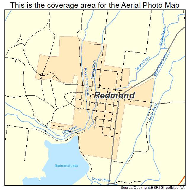 Redmond, UT location map 