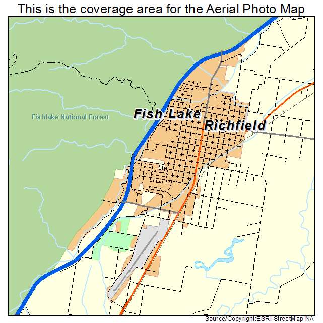 Richfield, UT location map 