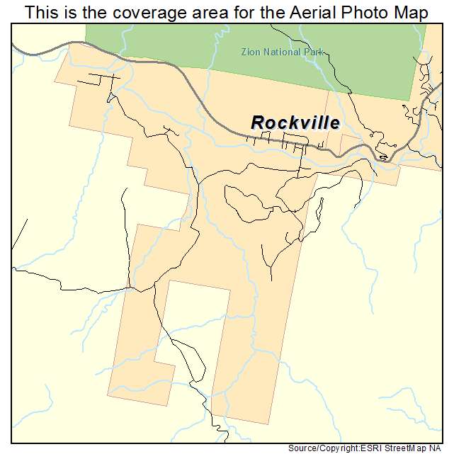 Rockville, UT location map 