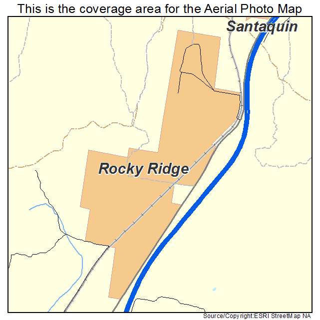 Rocky Ridge, UT location map 
