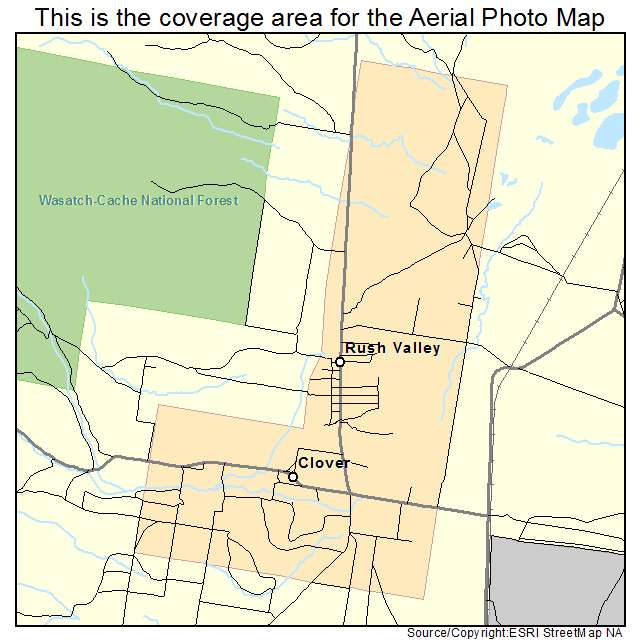 Rush Valley, UT location map 