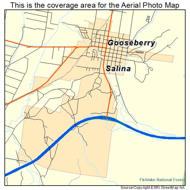 Salina, UT location map 