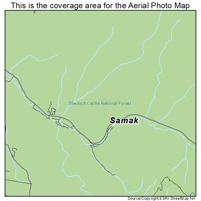 Samak, UT location map 