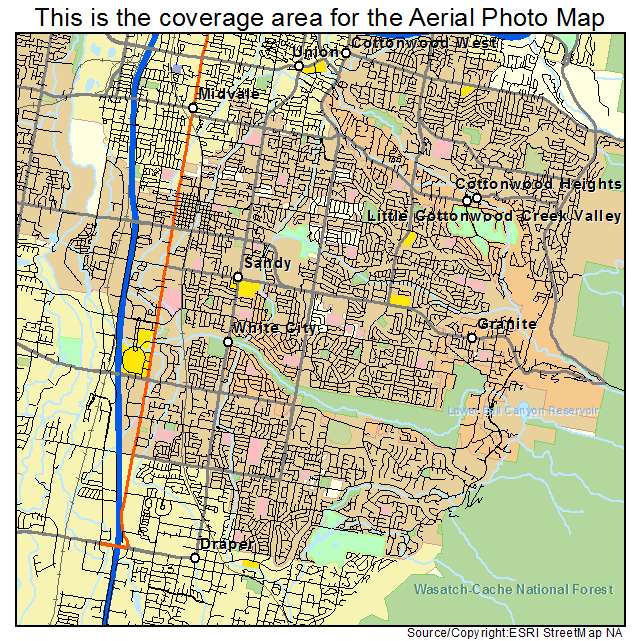 Sandy, UT location map 