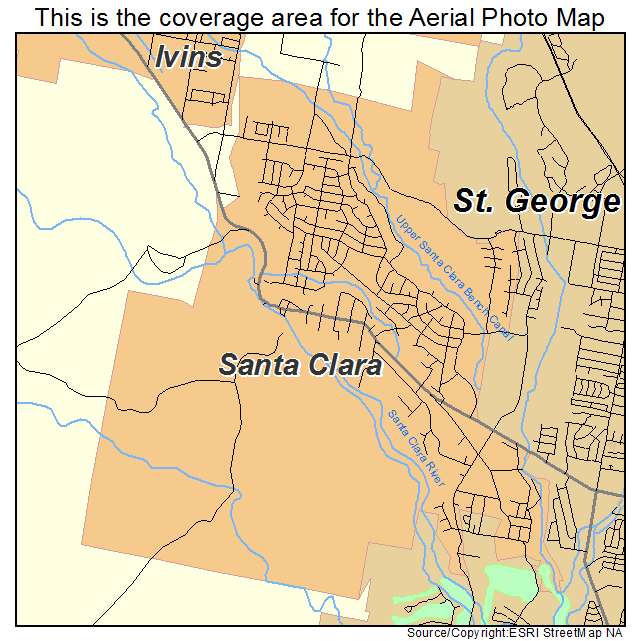 Santa Clara, UT location map 