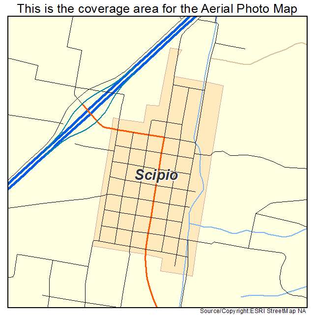 Scipio, UT location map 