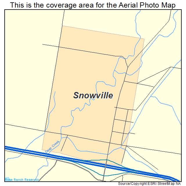 Snowville, UT location map 