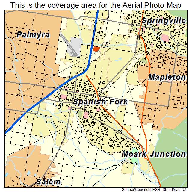 Spanish Fork, UT location map 