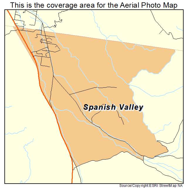 Spanish Valley, UT location map 