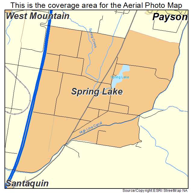 Spring Lake, UT location map 