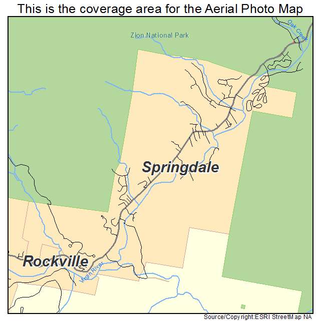 Springdale, UT location map 