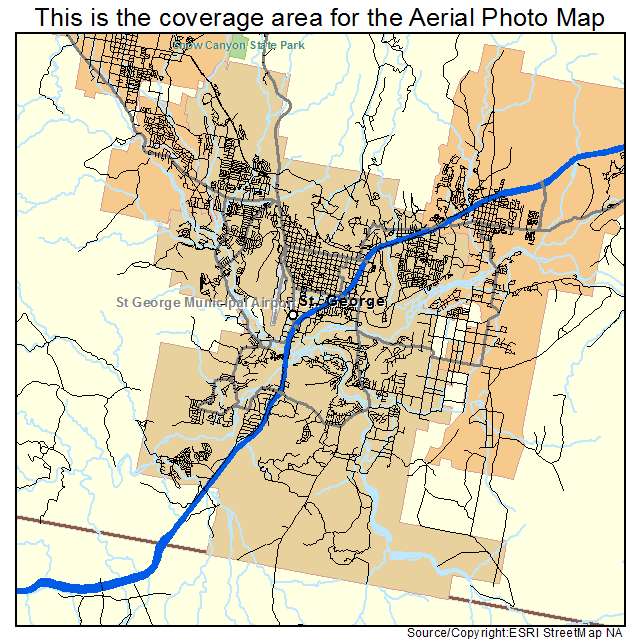 St George, UT location map 