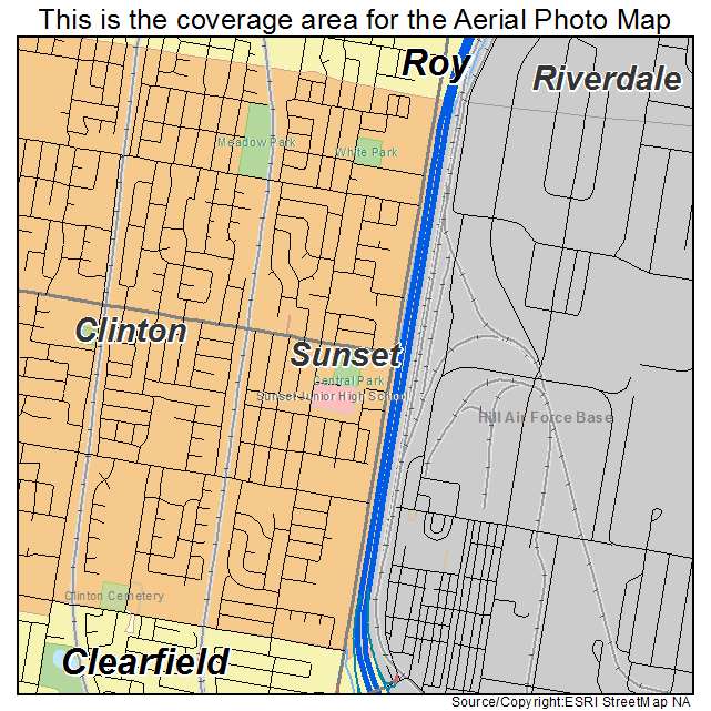 Sunset, UT location map 