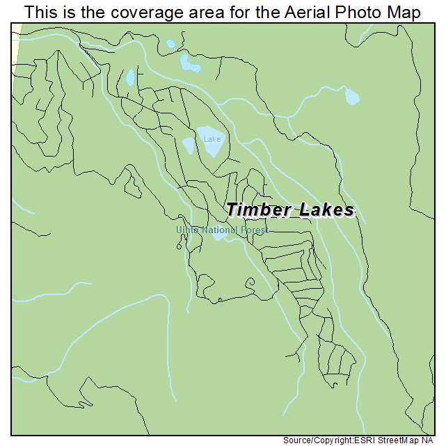 Timber Lakes, UT location map 