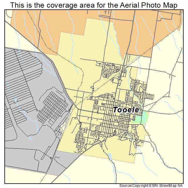 Tooele, UT location map 