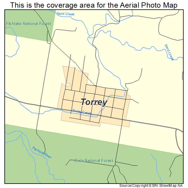 Torrey, UT location map 