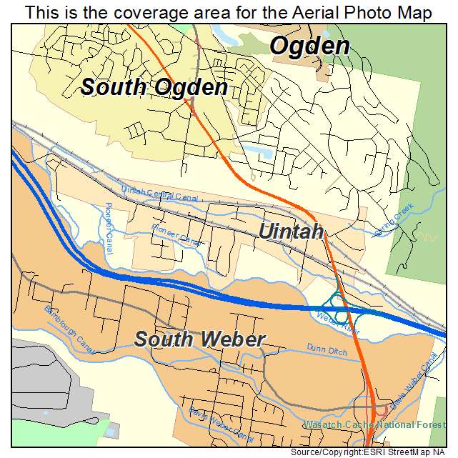 Uintah, UT location map 