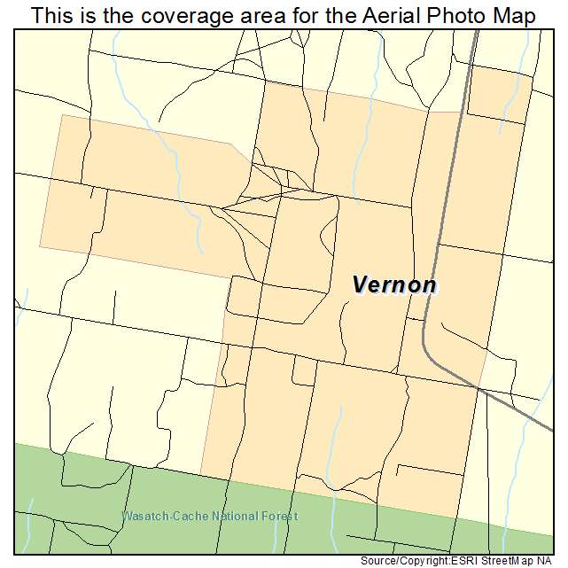 Vernon, UT location map 