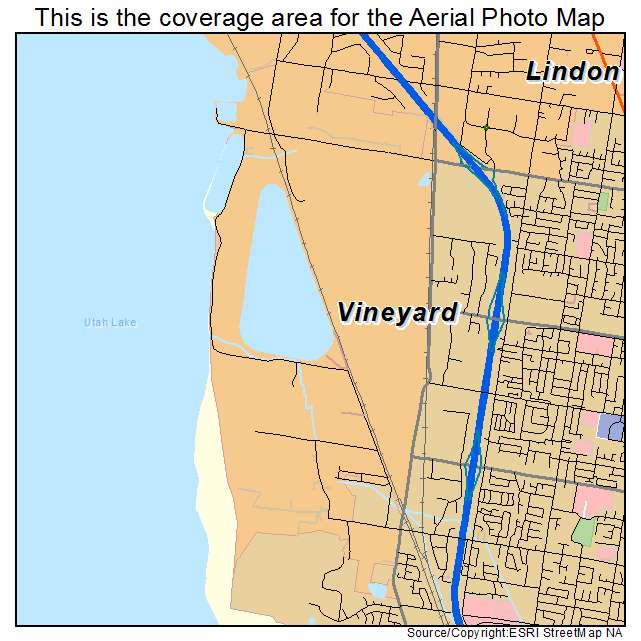 Vineyard, UT location map 