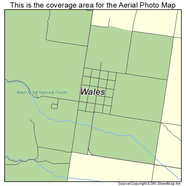 Wales, UT location map 