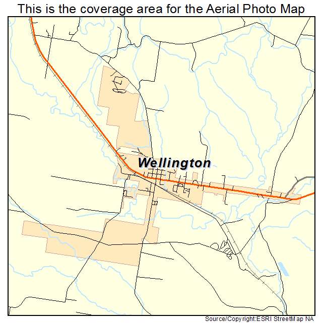Wellington, UT location map 