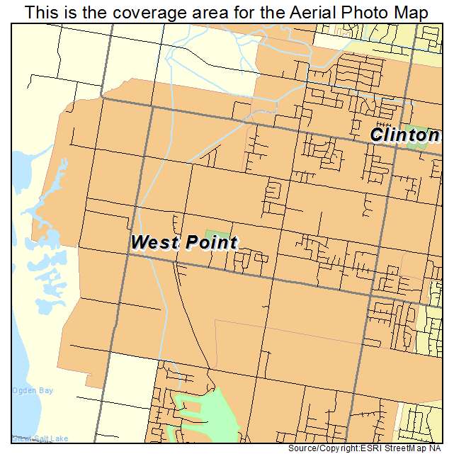 West Point, UT location map 