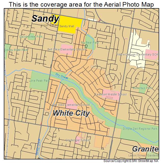 White City, UT location map 