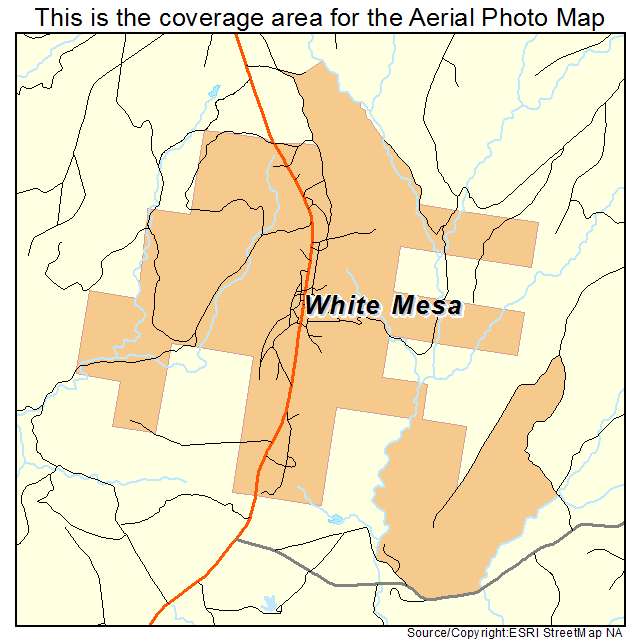 White Mesa, UT location map 