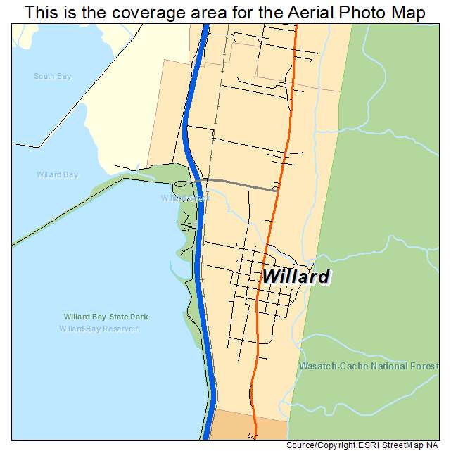Willard, UT location map 
