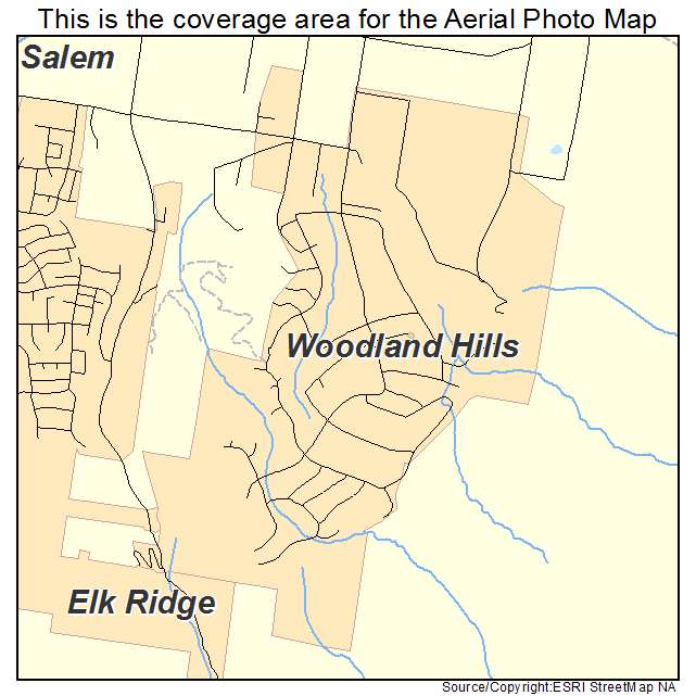 Woodland Hills, UT location map 