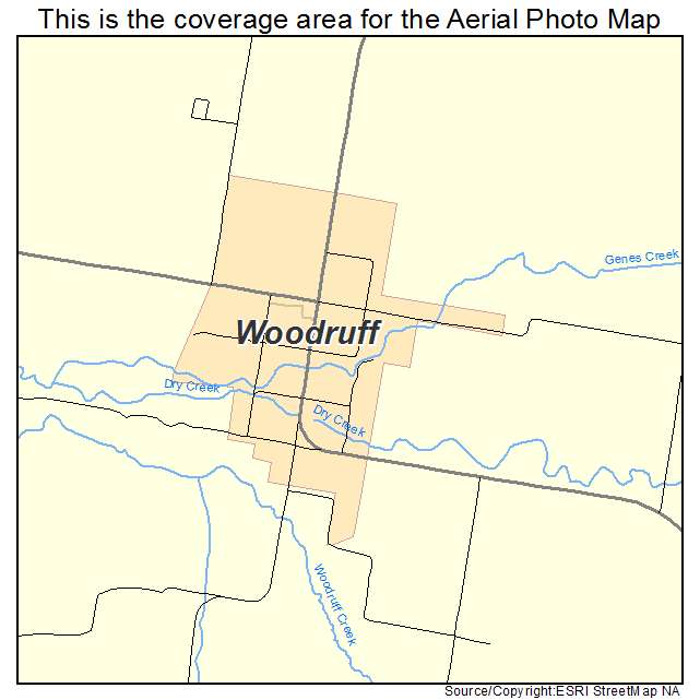 Woodruff, UT location map 