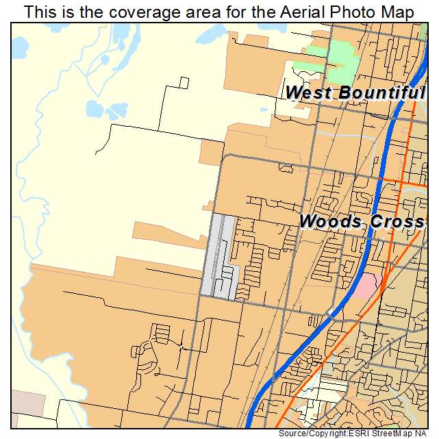 Aerial Photography Map Of Woods Cross Ut Utah