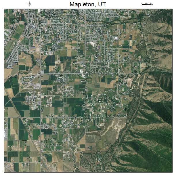 Mapleton, UT air photo map