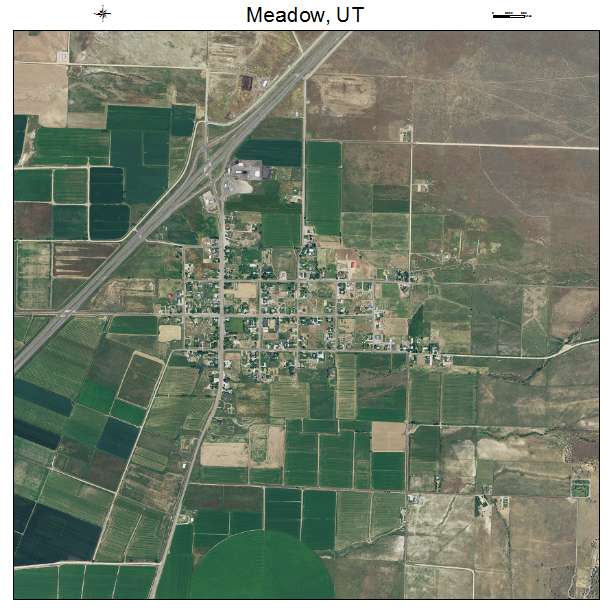 Meadow, UT air photo map