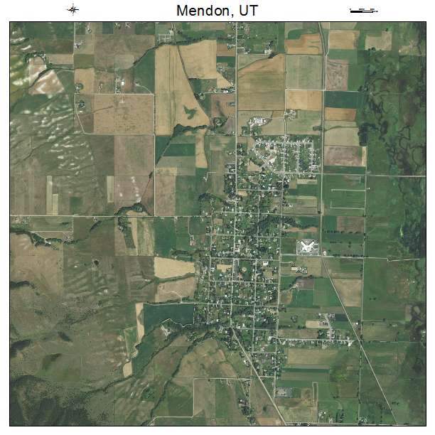 Mendon, UT air photo map