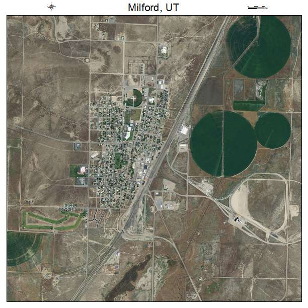 Milford, UT air photo map