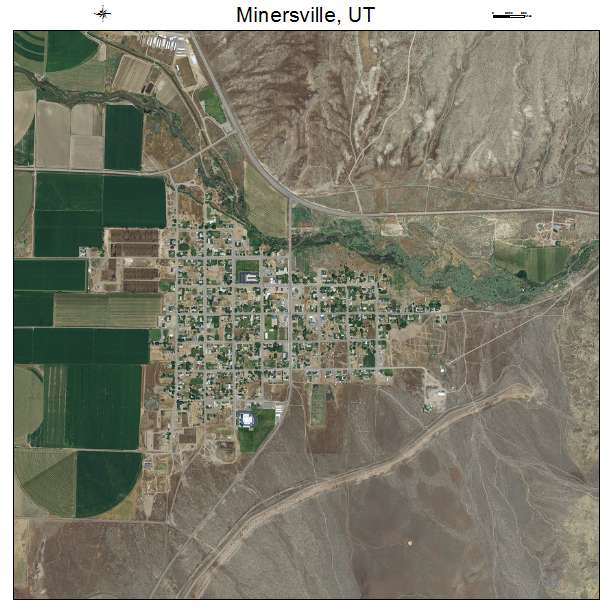 Minersville, UT air photo map