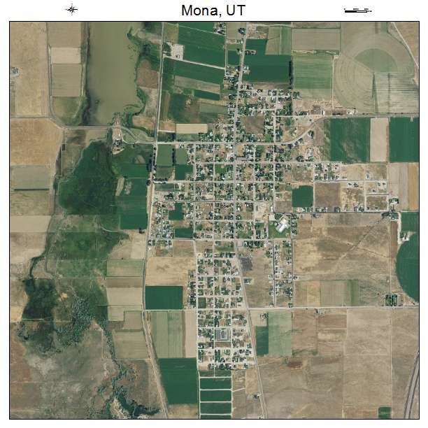Mona, UT air photo map