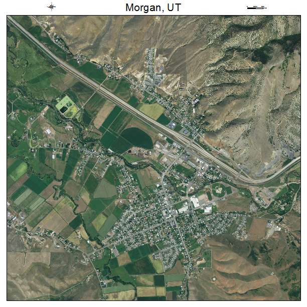 Morgan, UT air photo map