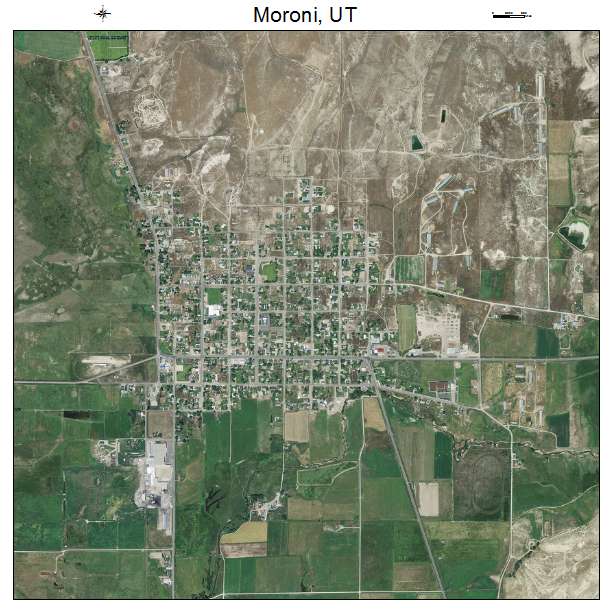 Moroni, UT air photo map