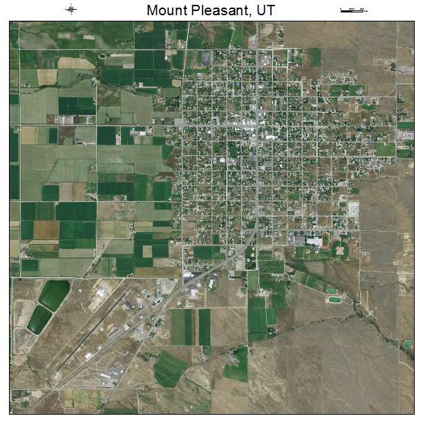 Mount Pleasant, UT air photo map