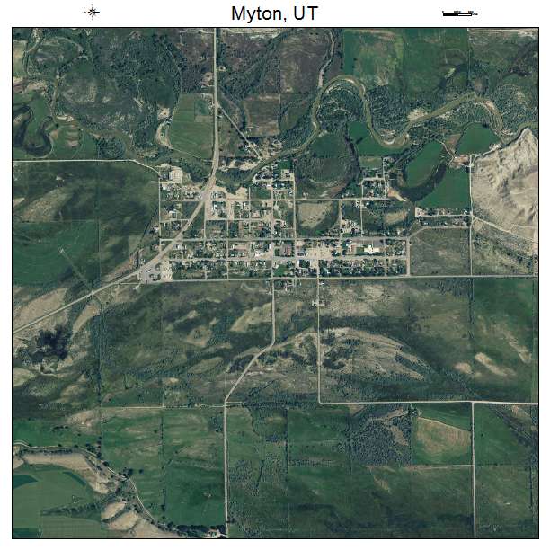 Myton, UT air photo map