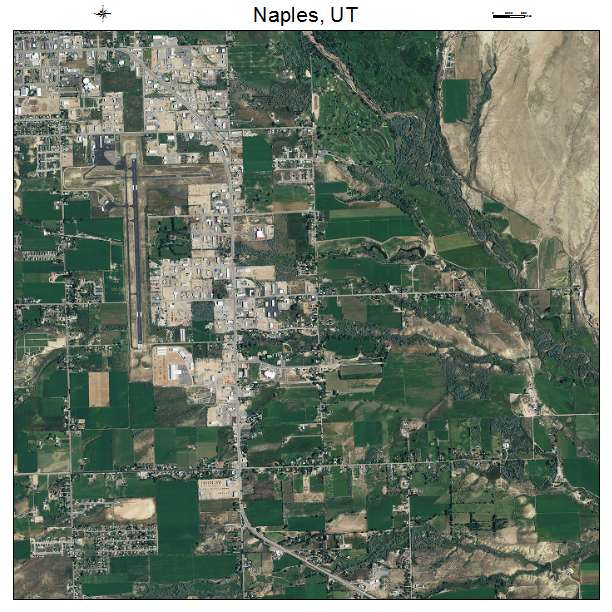 Naples, UT air photo map