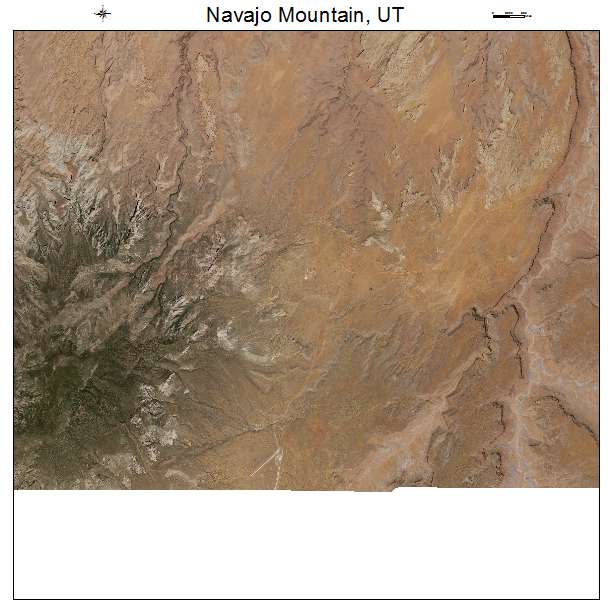Navajo Mountain, UT air photo map