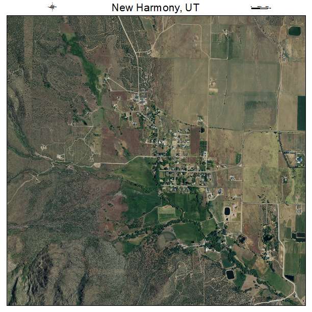 New Harmony, UT air photo map
